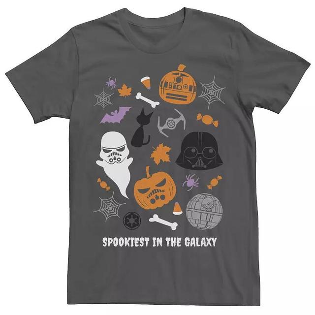 Mens Star Wars Halloween Icon Collage Tee, Boys Grey Product Image