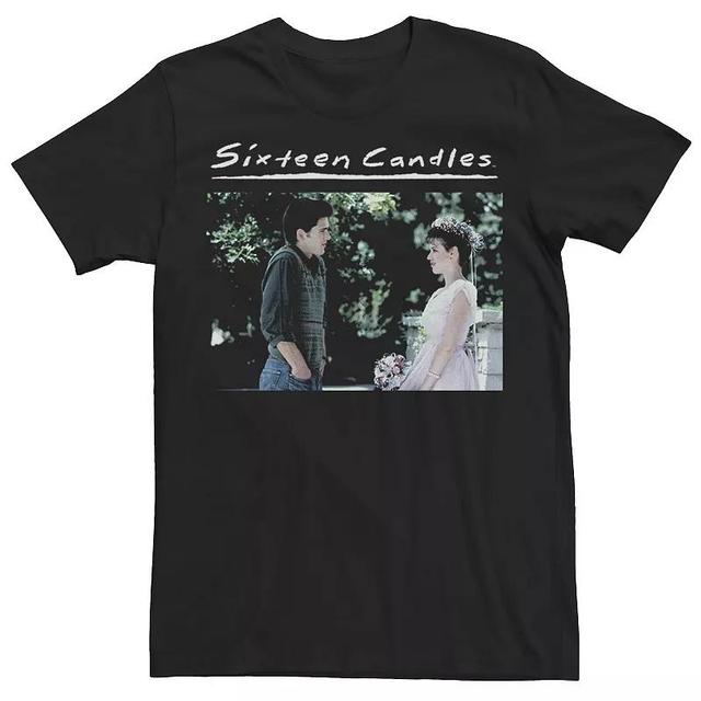 Mens Sixteen Candles Samantha Jake Wedding Dress Photo Tee Black Product Image