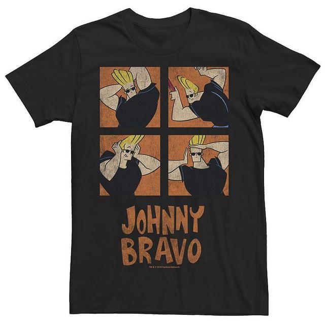 Mens Cartoon Network Johnny Bravo Box Up Hairdo Tee Grey Heather Product Image