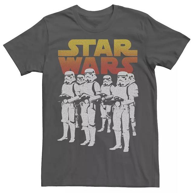 Mens Star Wars Stormtrooper Group Portrait Logo Tee Grey Product Image