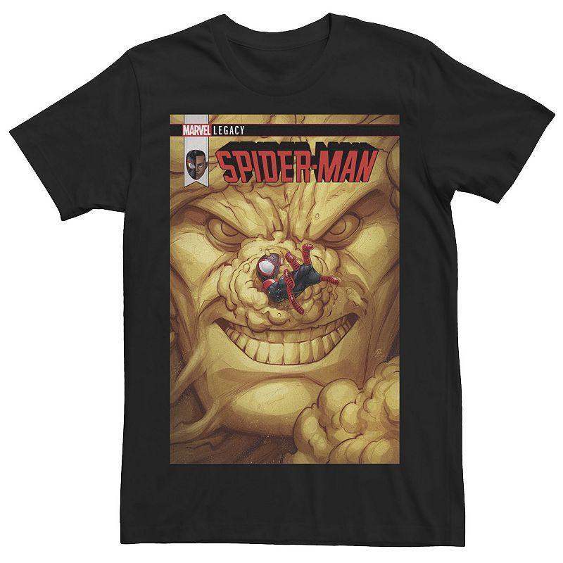 Mens Marvel Spider-Man Quicksand Comic Cover Tee Black Product Image