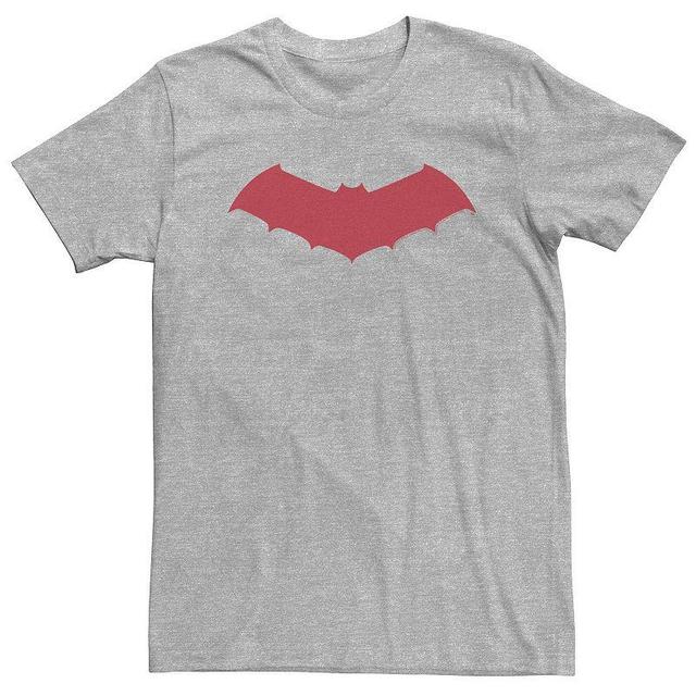 Big & Tall DC Comics Batman Red Chest Logo Tee, Mens Athletic Grey Product Image