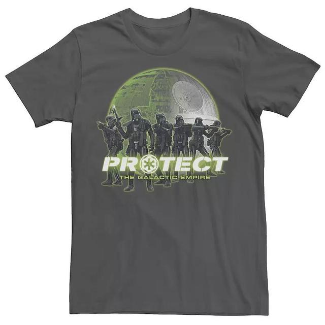 Mens Star Wars Rogue One Trooper Clan Protect Tee Grey Product Image