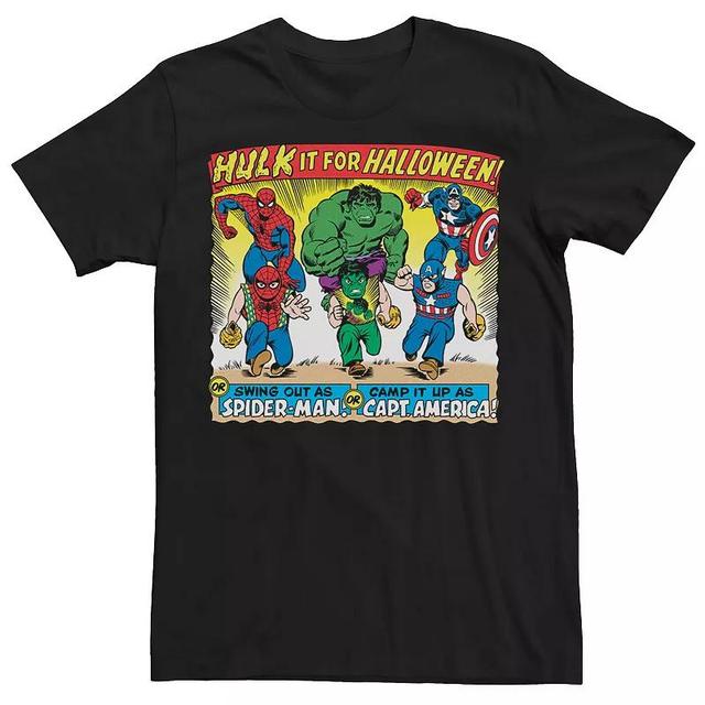 Mens Marvel Halloween Hulk Spider-Man Captain America Costumes Tee Product Image