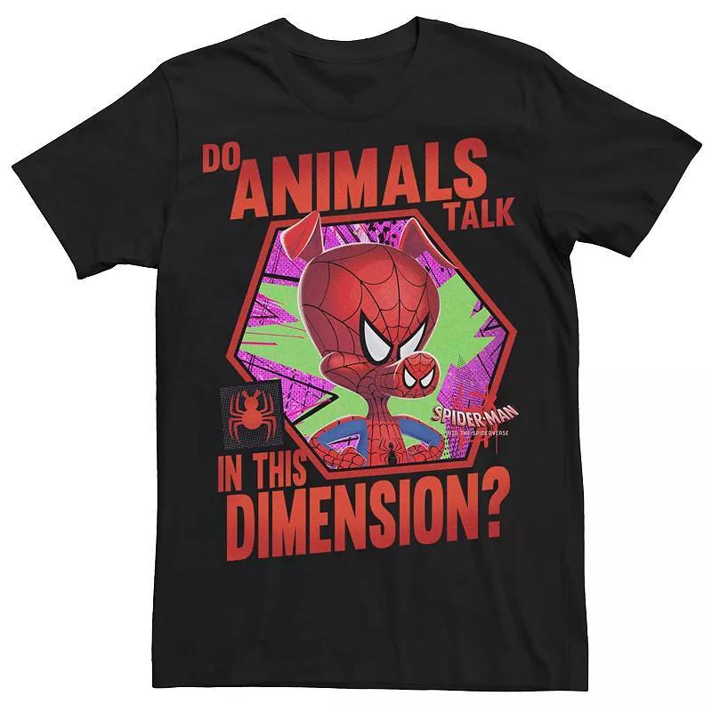 Mens Marvel Spider-Man Into The Spiderverse Spider-Ham Animals Talk Tee Product Image