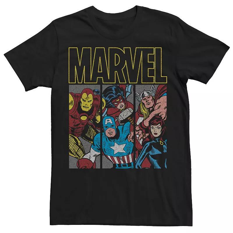 Mens Marvel Classic Avengers Group Panel Tee Product Image