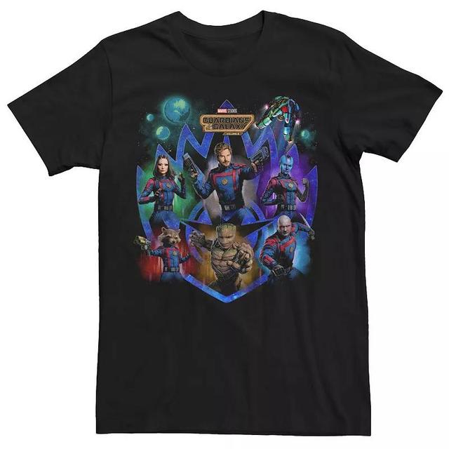 Big & Tall Rick & Morty Emotions Of Rick Faces Tee, Mens Black Product Image