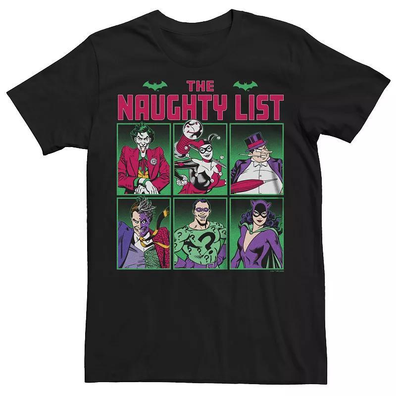 Mens Batman Gotham Naughty List Graphic Tee Product Image