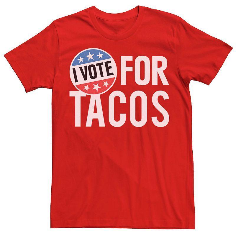 Mens I Vote For Tacos Badge Tee Product Image