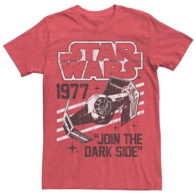 Mens A New Hope Ep4 Vaders Domain Tee Red Grey Product Image