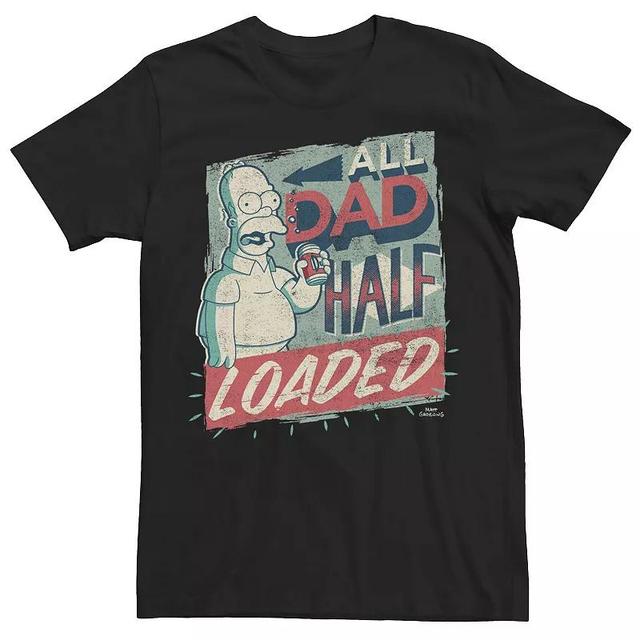 Mens The Simpsons Homer All Dad Half Loaded Tee Product Image