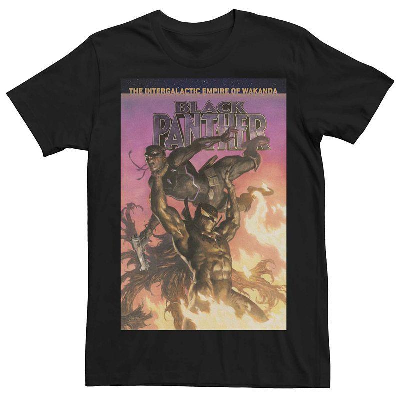 Mens Marvel Panther Comic Cover Tee Product Image