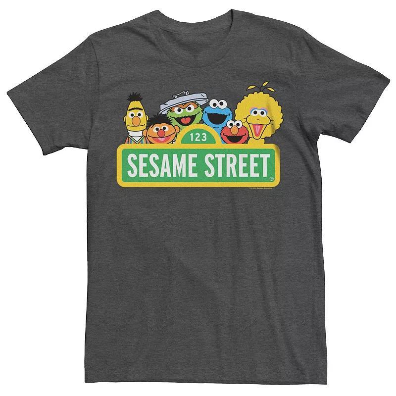 Mens Sesame Street Peak Logo Tee Grey Heather Product Image