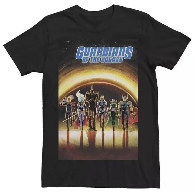 Mens Marvel Guardians of the Galaxy Dark Guardians Comic Cover Tee Product Image