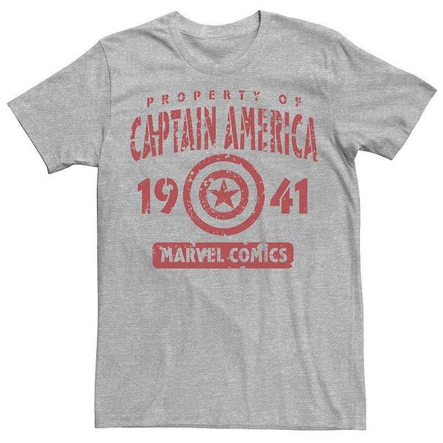 Mens Marvel Captain America 1941 Marvel Comics Tee Athletic Grey Product Image