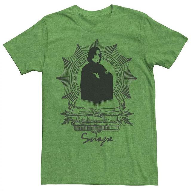 Mens Harry Potter Snape Books Portrait Graphic Tee Kelly Grey Product Image