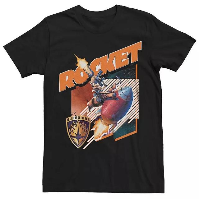 Mens Marvel Guardians Of The Galaxy Rocket Riding Graphic Tee Product Image