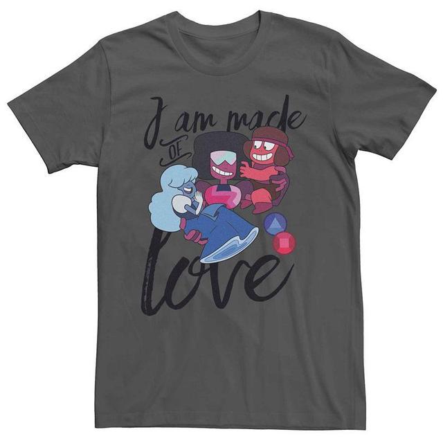 Mens Cartoon Network Steven Universe I Am Made Of Love Tee Grey Product Image