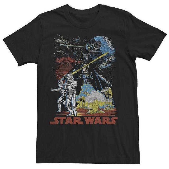 Mens Star Wars Space Poster Graphic Tee Product Image