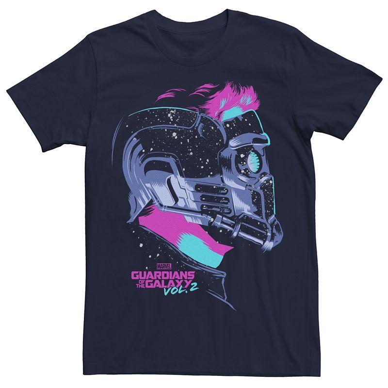 Mens Guardians of the Galaxy Vol.2 Star Lord Tee Black Product Image