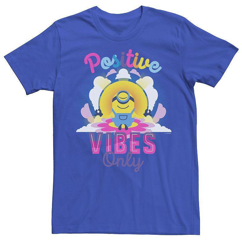 Mens Minions 2 Positive Vibes Only Colorful Portrait Tee Product Image