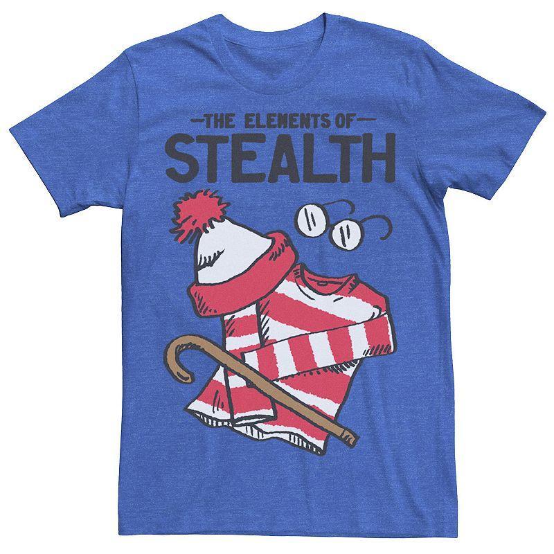 Mens Wheres Waldo The Element Of Stealth Graphic Tee Blue Product Image