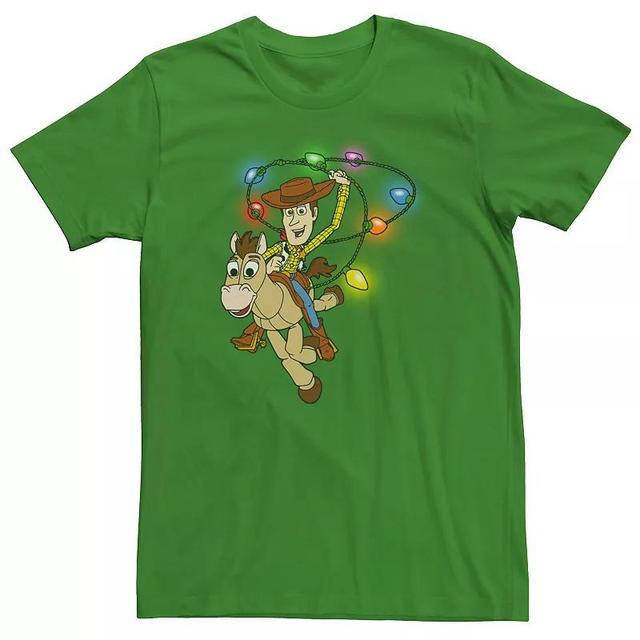 Mens Disney / Pixar Toy Story Woody Bullseye Christmas Light Lasso Tee Product Image