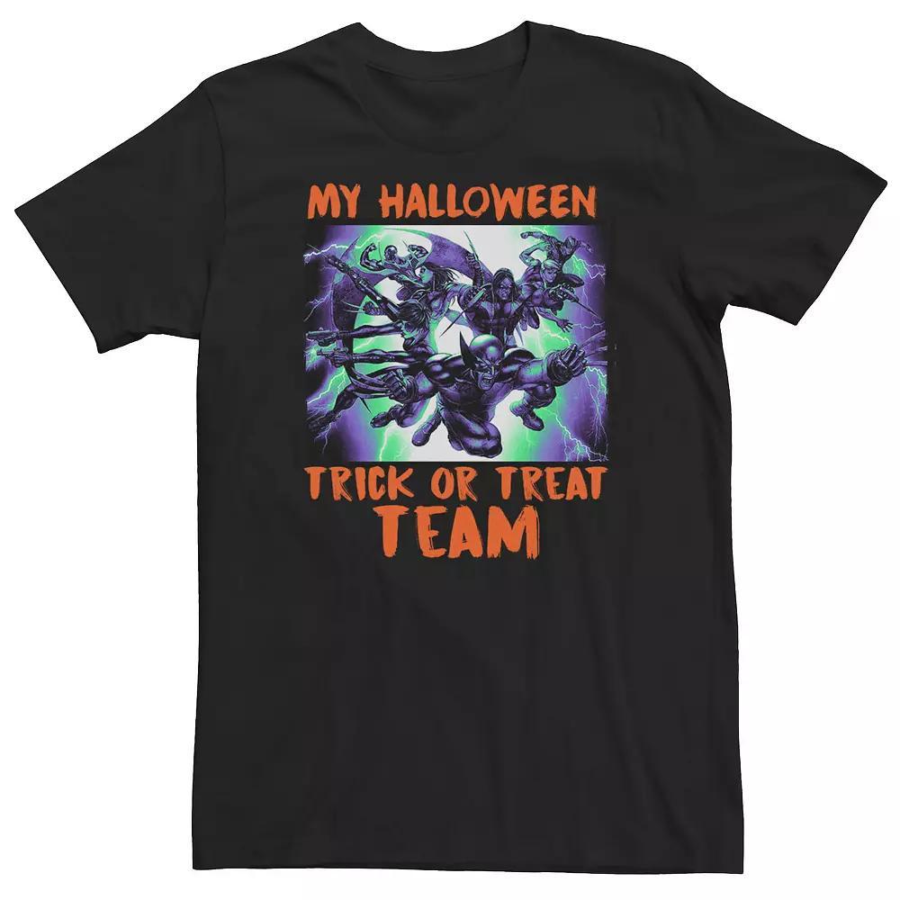 Big & Tall Marvel Comic Halloween Trick Or Treat Team Tee, Mens Product Image