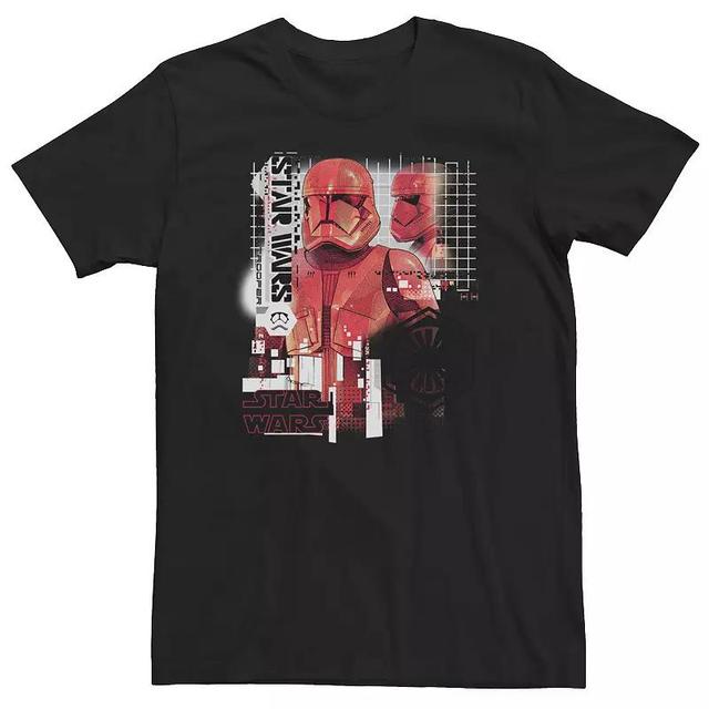 Big & Tall Star Wars The Rise of Skywalker Sith Trooper Schematic Villain Tee, Mens Product Image