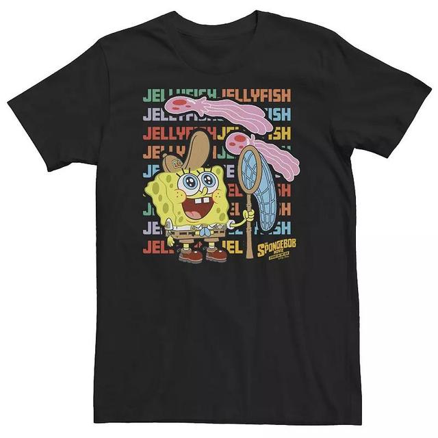 Big & Tall Spongebob Movie Jellyfishing Tee, Mens Product Image