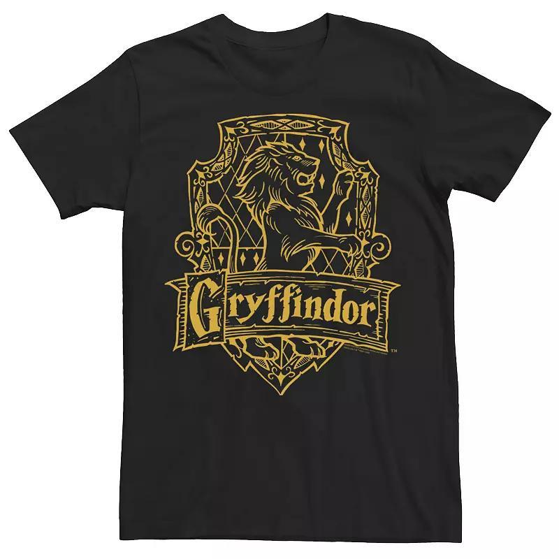 Mens Harry Potter Gryffindor Line Art Crest Tee Product Image