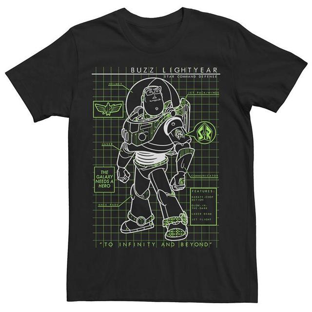 Mens Disney / Pixars Toy Story Buzz Lightyear Schematic Tee Product Image