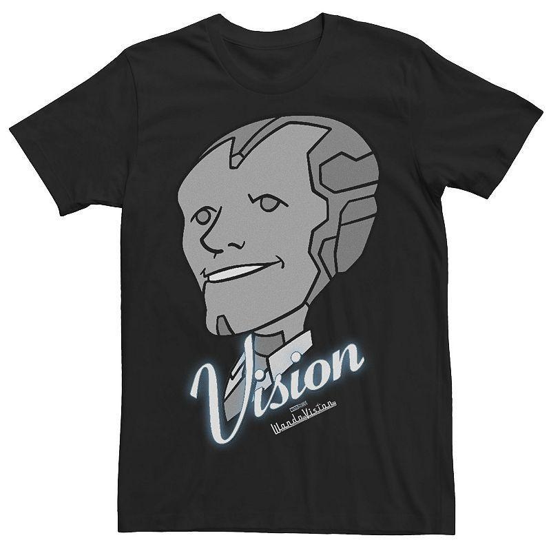 Mens Marvel WandaVision Character Vision Smiling Splash Tee Product Image