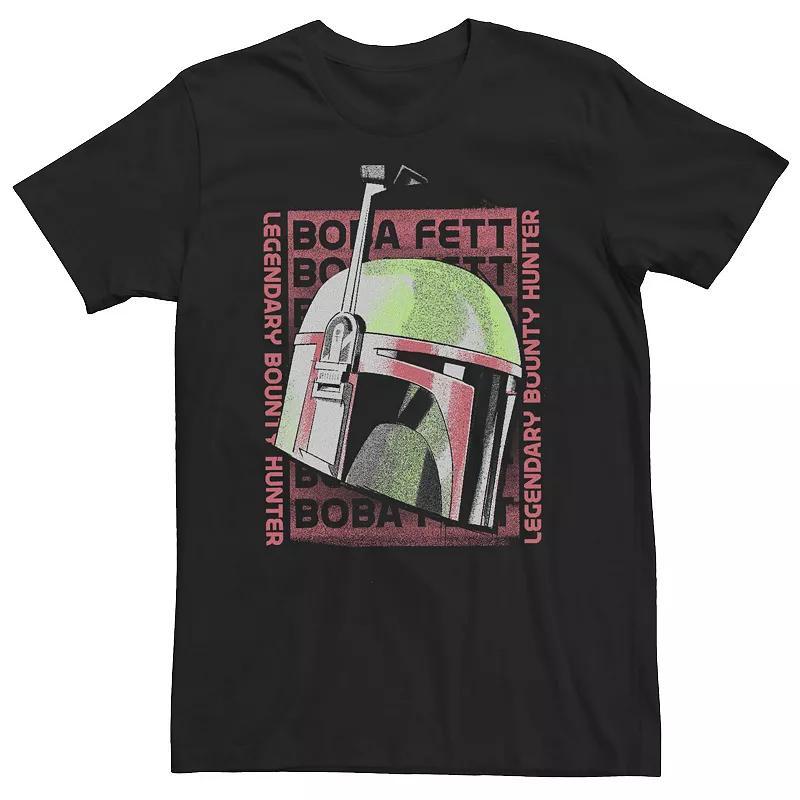 Big & Tall Star Wars Boba Fett Legendary Bounty Hunter Head Shot Tee, Mens Product Image