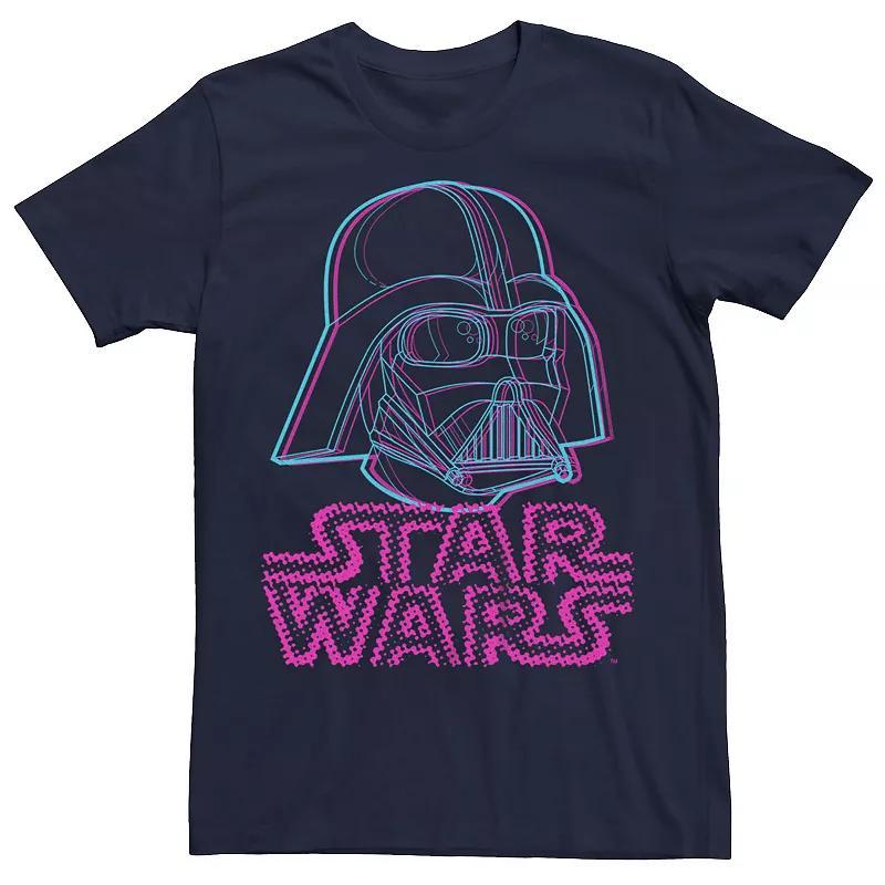 Mens Star Wars R2-D2 Metal Head Tee Navy Grey Product Image