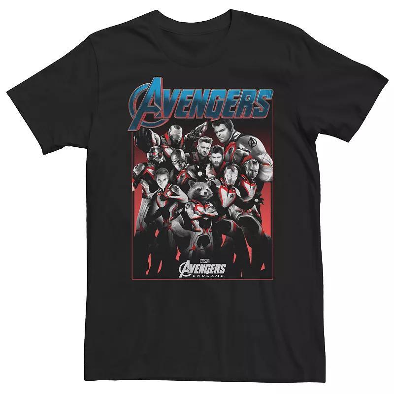 Mens Marvel Avengers: Endgame Heroes Logo Tee Black Product Image