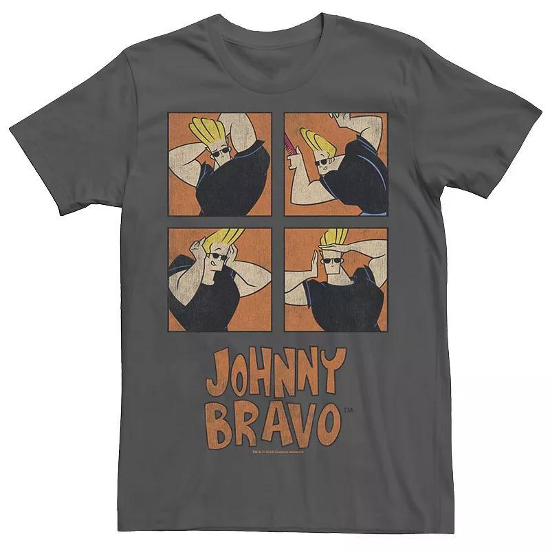 Mens Cartoon Network Johnny Bravo Box Up Hairdo Tee Med Blue Product Image