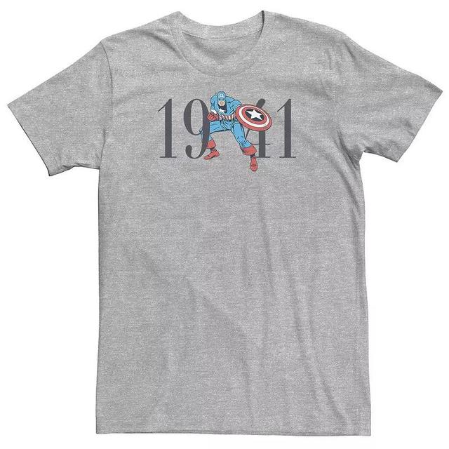 Big & Tall Marvel Retro 1941 Captain America Stance Tee, Mens Product Image