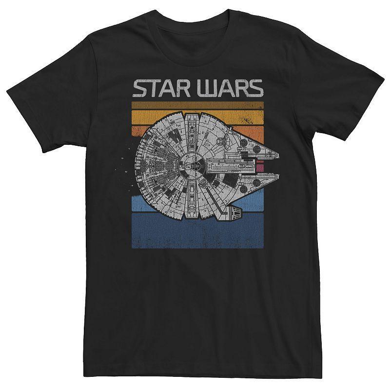 Mens Star Wars Millennium Falcon Retro Line Tee Product Image