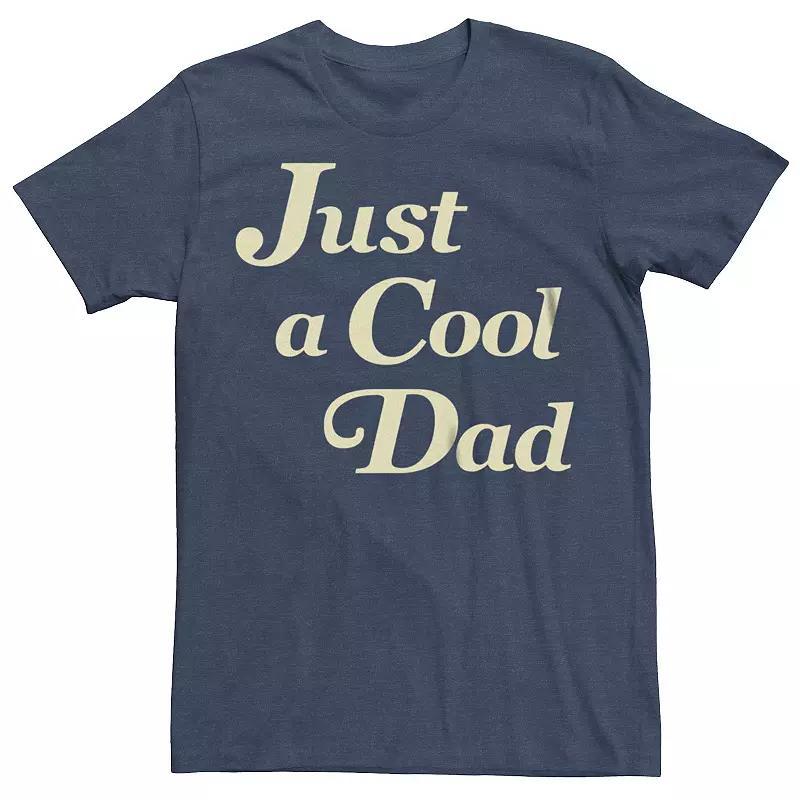 Mens Just A Cool Dad Graphic Tee Navy Grey Product Image