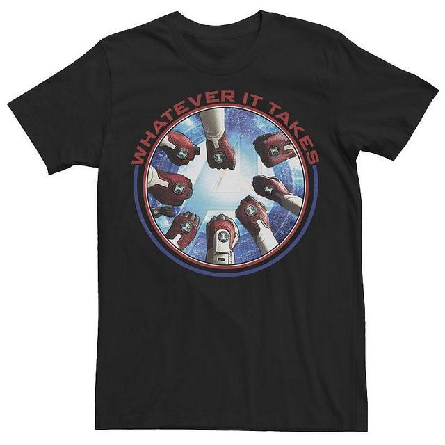 Mens Marvel Avengers Endgame Whatever It Takes Hands In Portrait Graphic Tee Product Image