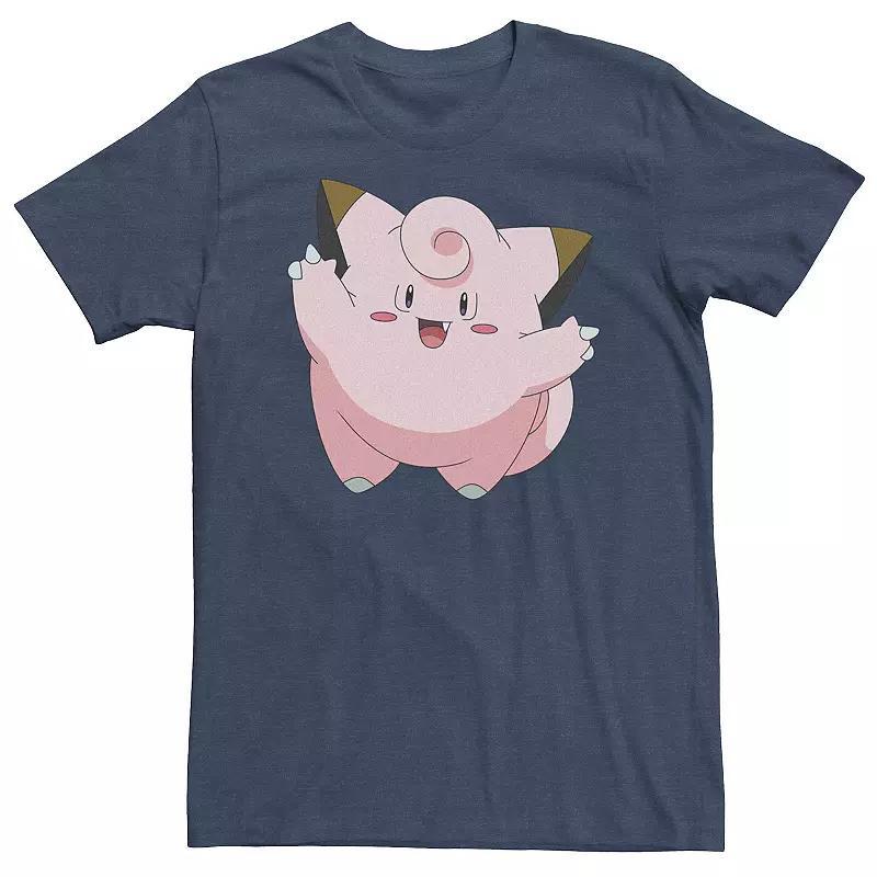 Mens Pokmon Happy Big Hug Clefairy Tee Blue Product Image