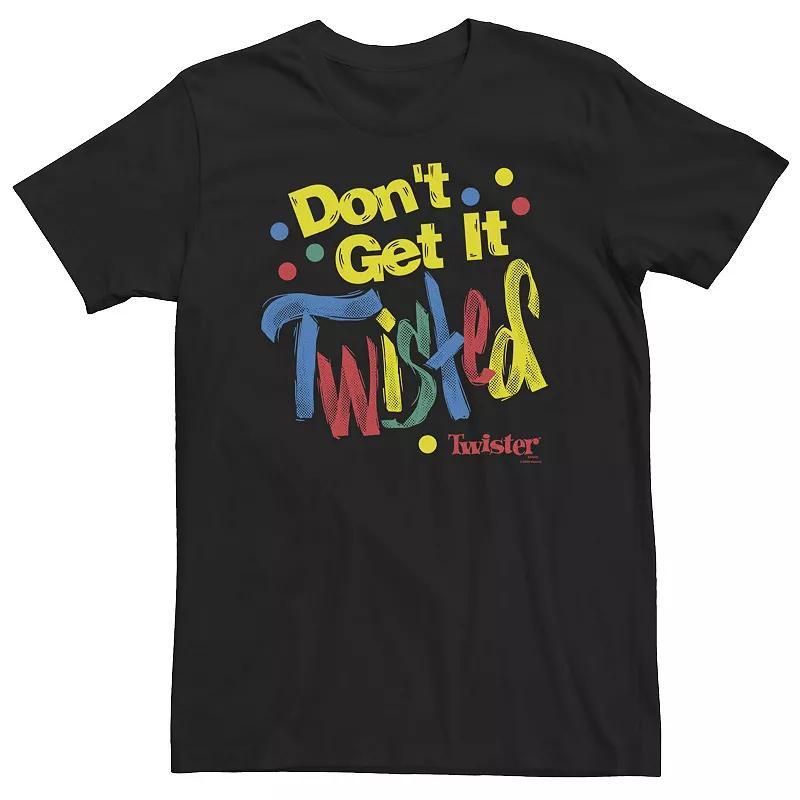 Big & Tall Twister Dont Get It Twisted Paint Text Tee, Mens Product Image