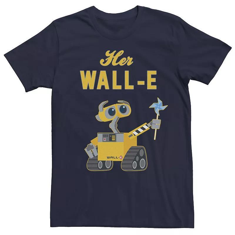 Disney / Pixars WALL-E Mens Her WALL-E Valentines Day Tee Blue Product Image