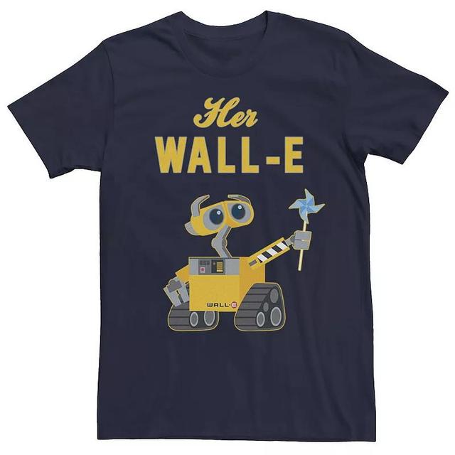 Disney / Pixars WALL-E Mens Her WALL-E Valentines Day Tee Blue Product Image