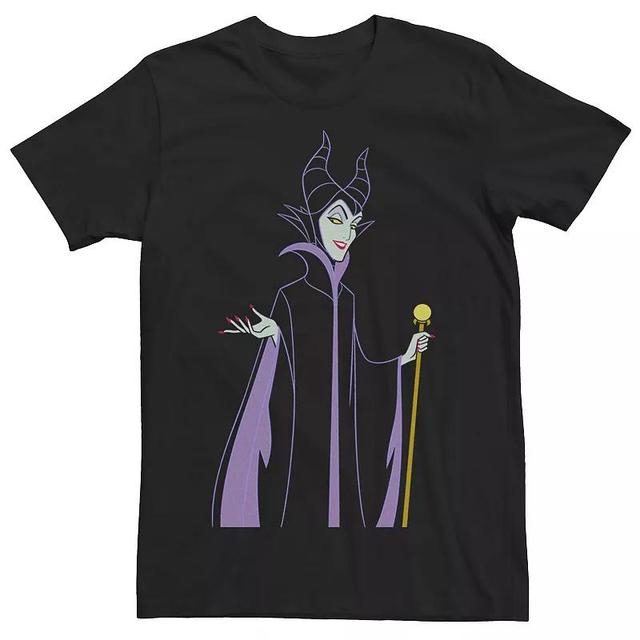 Disneys Maleficent Smirk Line Art Portrait Mens Tee, Boys Product Image