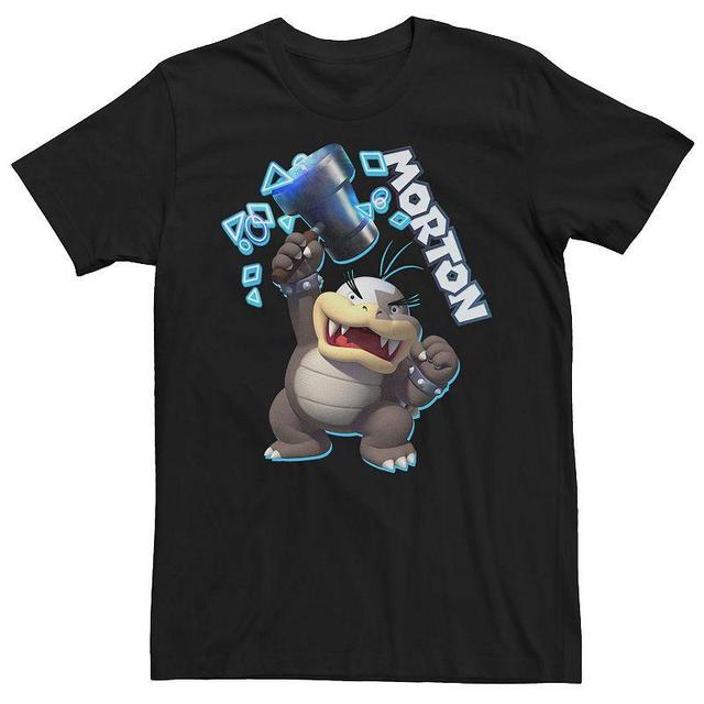 Mens Nintendo Super Mario Morton Action Pose Logo Graphic Tee Product Image