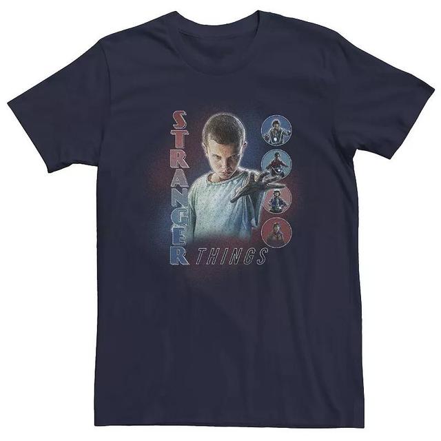 Mens Stranger Things Friends Dont Lie Graphic Tee Navy Grey Product Image