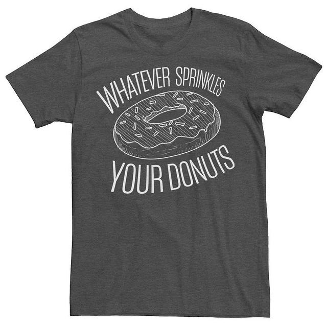 Mens Generic Sprinkles Your Donuts Food Humor Tee Grey Heather Product Image