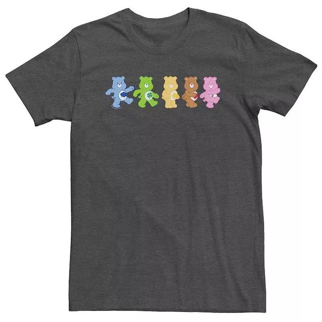 Big & Tall Care BearsWalk Groupshot Tee, Mens Grey Heather Product Image